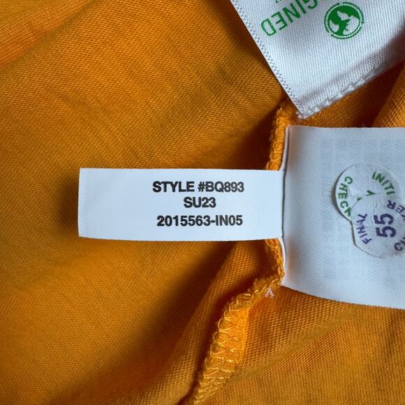 J.Crew Women’s Broken-in Jersey Puff Sleeve Eyelet Top Size Small Tangerine - Picture 6 of 10